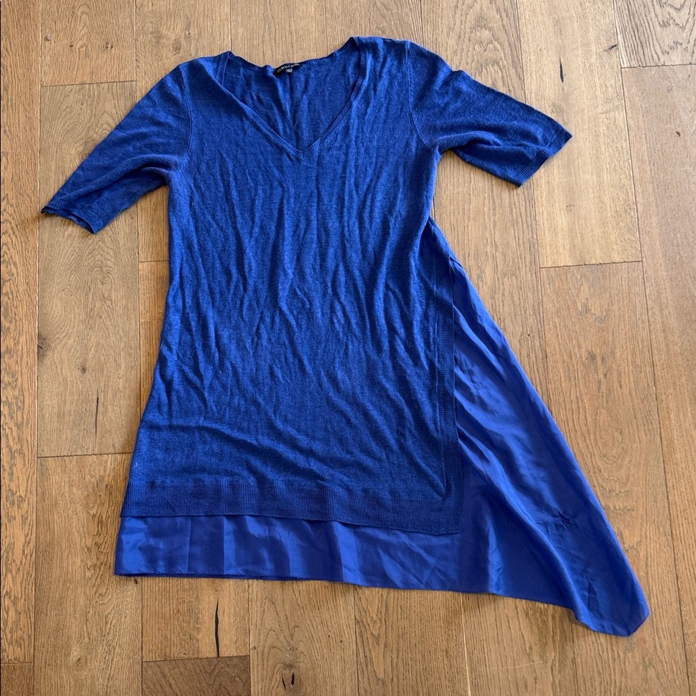 Eileen Fisher Asymetrical Linen/Silk Tunic - M - flaws